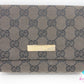 グッチ GUCCI ポーチ 039.1105.1705 GG キャンバス レザー ブラウン ロゴ マルチ ケース 小物 【中古】【送料無料】 bc2232