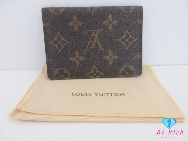 ルイ ヴィトン LOUIS VUITTON パスケース モノグラム ポルト 2 カルト ヴェルティカル M60533 LV ロゴ 定期入れ ID カードケース カード入れ ビジネス 小物 【中古】【送料無料】bc2235