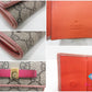 グッチ GUCCI 6連 キーケース 388682 GG スプリーム リボン ベージュ オレンジ ピンク コーティング キャンバス レザー ロゴ キーリング キーホルダー アクセサリー 小物 【中古】【送料無料】 bc2239