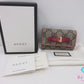グッチ GUCCI 6連 キーケース 388682 GG スプリーム リボン ベージュ オレンジ ピンク コーティング キャンバス レザー ロゴ キーリング キーホルダー アクセサリー 小物 【中古】【送料無料】 bc2239