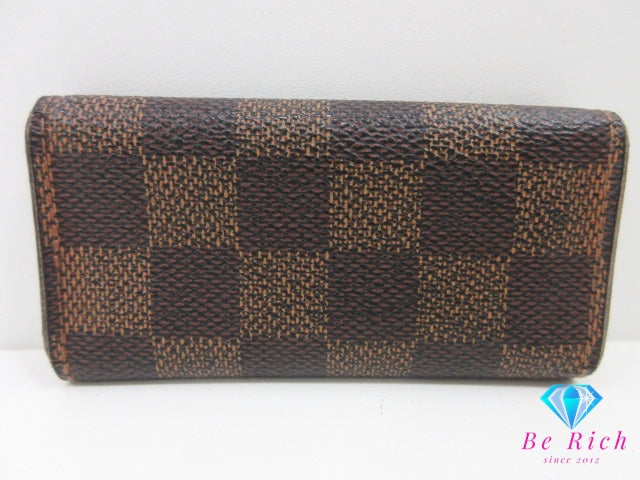 ルイ ヴィトン LOUIS VUITTON 4連 キーケース ダミエ ミュルティクレ 4 N62631 エベヌ ブラウン 茶 LV ロゴ キーホルダー アクセサリー 小物  【中古】【送料無料】 bc2240