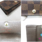 ルイ ヴィトン LOUIS VUITTON 4連 キーケース ダミエ ミュルティクレ 4 N62631 エベヌ ブラウン 茶 LV ロゴ キーホルダー アクセサリー 小物  【中古】【送料無料】 bc2240