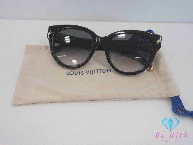 ルイ ヴィトン LOUIS VUITTON サングラス マイ モノグラム ラウンド Z1526E ブラック 黒 ゴールド ロゴ アイウェア メガネ 小物  【中古】【送料無料】bc2243
