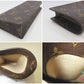 ルイ ヴィトン エテュイ リュネット サーンプル M62962 モノグラム ブラウン 茶 PVC レザー メガネケース LOUIS VUITTON 【中古】【送料無料】 bc2244