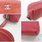 シャネル CHANEL カメリア コスメ ポーチ レッド 赤 レザー ココマーク CC ロゴ アクセサリー マルチ ポーチ 鞄 【中古】【送料無料】 bc2246