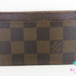 ルイ ヴィトン LOUIS VUITTON カードケース ダミエ ポルト カルト サーンプル N61722 エベヌ LV ロゴ 定期入れ ID カードケース カード入れ ビジネス 小物 【中古】【送料無料】bc2247