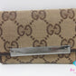 グッチ GUCCI 6連 キーケース 127048 GG ベージュ ブラウン 茶 キャンバス レザー ロゴ キーリング キーホルダー アクセサリー 小物 【中古】【送料無料】 bc2273