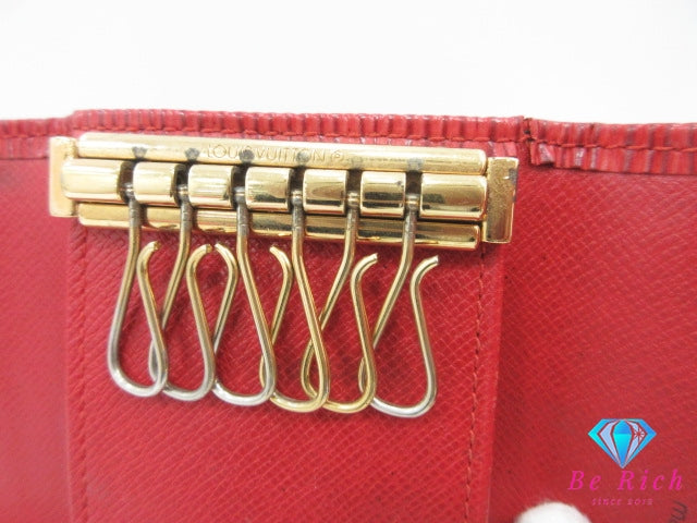 ルイ ヴィトン LOUIS VUITTON 6連 キーケース エピ ミュルティ クレ 6 M63817 カスティリアン レッド 赤 LV ロゴ キーホルダー アクセサリー 小物 【中古】【送料無料】 bc2296
