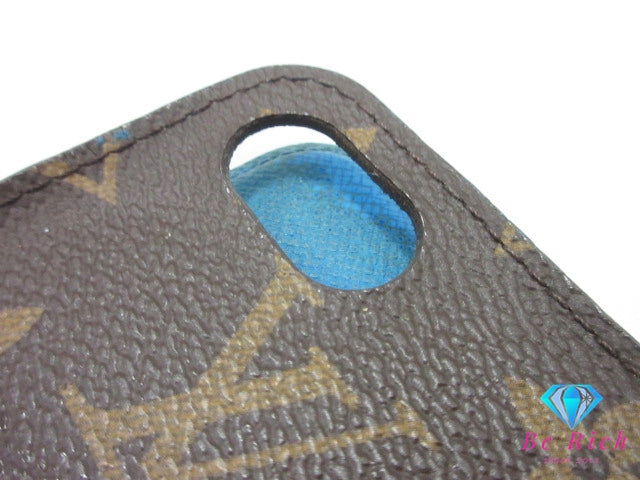 ルイ ヴィトン LOUIS VUITTON iPhone 7 / 8 対応 ケース カバー モノグラム フォリオ M61909 ブラウン 茶 スマホ アイフォン 手帳 タイプ アクセサリー 小物 【中古】【送料無料】bc2305