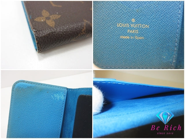 ルイ ヴィトン LOUIS VUITTON iPhone 7 / 8 対応 ケース カバー モノグラム フォリオ M61909 ブラウン 茶 スマホ アイフォン 手帳 タイプ アクセサリー 小物 【中古】【送料無料】bc2305