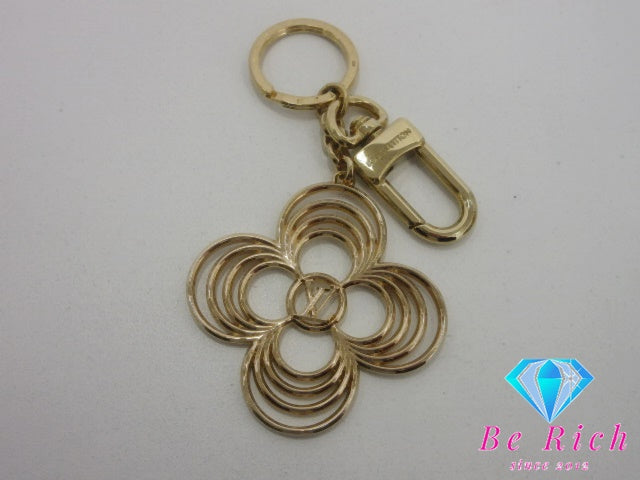 ルイ ヴィトン LOUIS VUITTON LV ブリーズ キーホルダー M02798 ゴールド GP メッキ キーリング バッグ チャーム アクセサリー 小物 シグネチャー ロゴ 【中古】【送料無料】 bc2314