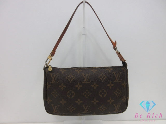 ルイ ヴィトン LOUIS VUITTON アクセサリーポーチ モノグラム ポシェット アクセソワール M51980 ブラウン 茶 PVC レザー LV ロゴ ハンドバッグ ショルダーバッグ 鞄 【中古】【送料無料】bc2344