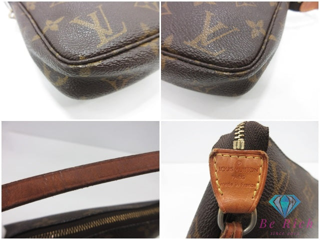 ルイ ヴィトン LOUIS VUITTON アクセサリーポーチ モノグラム ポシェット アクセソワール M51980 ブラウン 茶 PVC レザー LV ロゴ ハンドバッグ ショルダーバッグ 鞄 【中古】【送料無料】bc2344