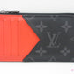 ルイ ヴィトン LOUIS VUITTON コインカード ホルダー 小銭入れ カードケース M25843 モノグラム エクリプス ブラック ノワール オレンジ サンセットオレンジ フラグメントケース コインケース コンパクト ウォレット 【中古】【送料無料】 bc2373