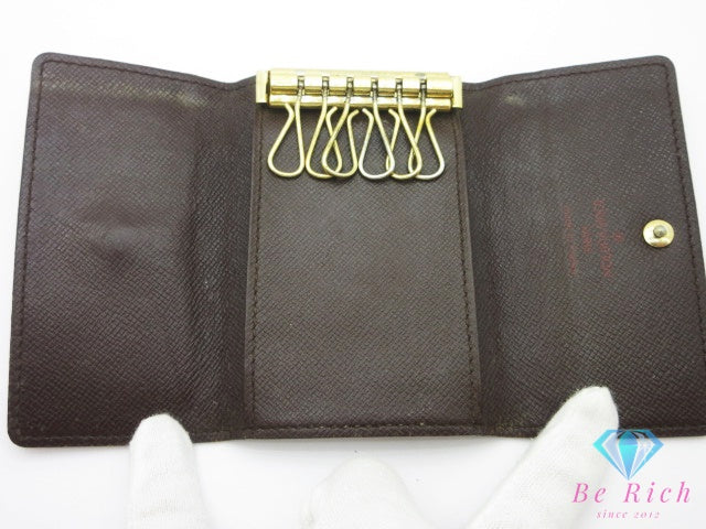 ルイ ヴィトン LOUIS VUITTON 6連 キーケース ダミエ ミュルティ クレ 6 N62630 エベヌ LV ロゴ キーホルダー アクセサリー 小物  【中古】【送料無料】 bc2400
