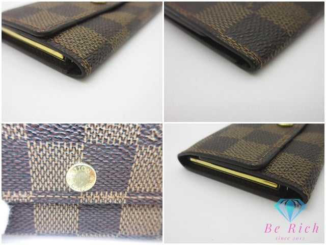 ルイ ヴィトン LOUIS VUITTON 6連 キーケース ダミエ ミュルティ クレ 6 N62630 エベヌ LV ロゴ キーホルダー アクセサリー 小物  【中古】【送料無料】 bc2400