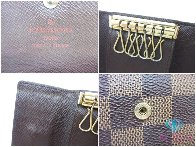 ルイ ヴィトン LOUIS VUITTON 6連 キーケース ダミエ ミュルティ クレ 6 N62630 エベヌ LV ロゴ キーホルダー アクセサリー 小物  【中古】【送料無料】 bc2400