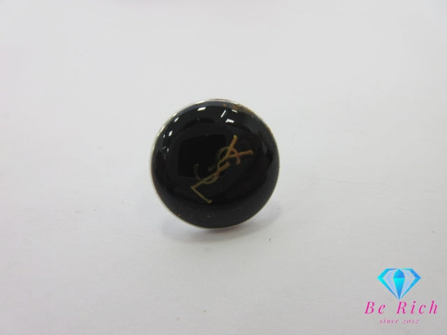 イヴ サンローラン YVES SAINT LAURENT YSL ロゴ カフス タイタック ネクタイピン シルバー ブラック タイピン ジュエリー アクセサリー 【中古】【送料無料】 bh2662