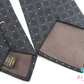 ルイ ヴィトン LOUIS VUITTON ドット柄 ネクタイ ブラック 系 黒 シルク 絹 ロゴ 総柄 ビジネス スーツ 小物  【中古】【送料無料】 bh2678