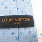 ルイ ヴィトン LOUIS VUITTON モノグラム 柄 ネクタイ ライトブルー 水色 シルク 絹 ロゴ 総柄 ビジネス スーツ 小物  【中古】【送料無料】 bh2680