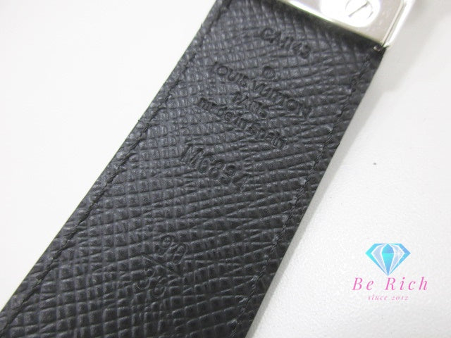 ルイ ヴィトン LOUIS VUITTON ダミエ グラフィット サンチュール シアトル メンズ ベルト 30ｍｍ M6834 90/36 黒 ブラック シルバー 金具 PVC レザー 【中古】【送料無料】 bh2737
