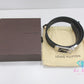 ルイ ヴィトン LOUIS VUITTON ダミエ グラフィット サンチュール シアトル メンズ ベルト 30ｍｍ M6834 90/36 黒 ブラック シルバー 金具 PVC レザー 【中古】【送料無料】 bh2737