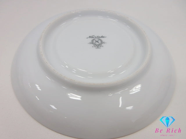 ノリタケ NORITAKE カップ & ソーサー 2客 セット ホワイト 白 ゴールド シルバー ペア 陶器 コップ 皿 食器 テーブル ウェア  製陶 【中古】【送料無料】 bh2760