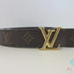 ルイ ヴィトン LOUIS VUITTON レディース ベルト LV アイコニック 20MM リバーシブル サイズ 65 ブラウン ブラック 茶 黒 PVC カーフ レザー ロゴ バックル  【中古】【送料無料】 bh2802