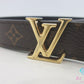 ルイ ヴィトン LOUIS VUITTON レディース ベルト LV アイコニック 20MM リバーシブル サイズ 65 ブラウン ブラック 茶 黒 PVC カーフ レザー ロゴ バックル  【中古】【送料無料】 bh2802