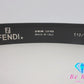 フェンディ FENDI メンズ ベルト 110/125 ブラック 黒 レザー トップ式 シルバー バックル ズッカ F ロゴ 小物 紳士 【中古】【送料無料】 bh2803