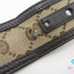 グッチ GUCCI メンズ ベルト 449716 GG メンズ ベルト レザー 茶 ブラウン ベージュ シルバー 金具 ロゴ 小物 紳士 【中古】【送料無料】 bh2851