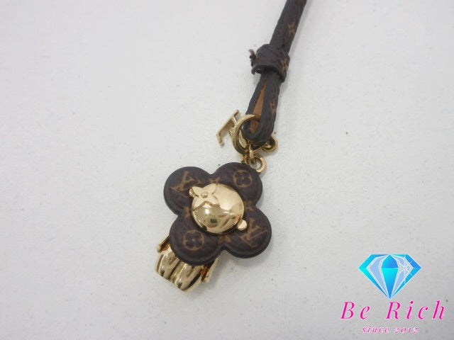 ルイ ヴィトン LOUIS VUITTON バッグ チャーム ミニ ヴィヴィエンヌ M02177 茶 ブラウン ゴールド GP メッキ ストラップ キーホルダー アクセサリー 小物 シグネチャー ロゴ 【中古】【送料無料】 bh2891
