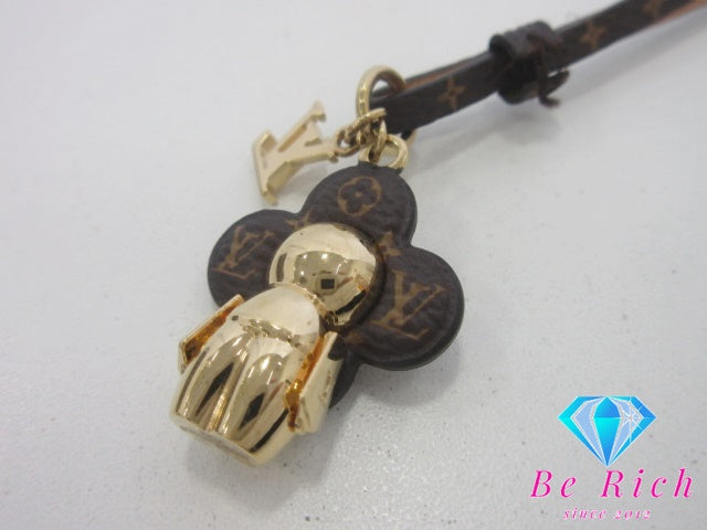 ルイ ヴィトン LOUIS VUITTON バッグ チャーム ミニ ヴィヴィエンヌ M02177 茶 ブラウン ゴールド GP メッキ ストラップ キーホルダー アクセサリー 小物 シグネチャー ロゴ 【中古】【送料無料】 bh2891