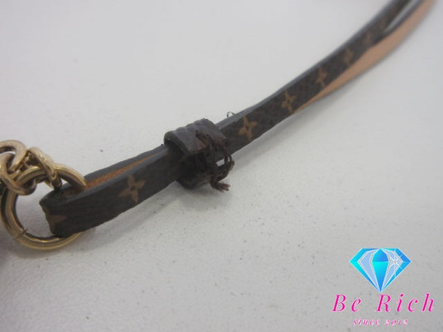 ルイ ヴィトン LOUIS VUITTON バッグ チャーム ミニ ヴィヴィエンヌ M02177 茶 ブラウン ゴールド GP メッキ ストラップ キーホルダー アクセサリー 小物 シグネチャー ロゴ 【中古】【送料無料】 bh2891