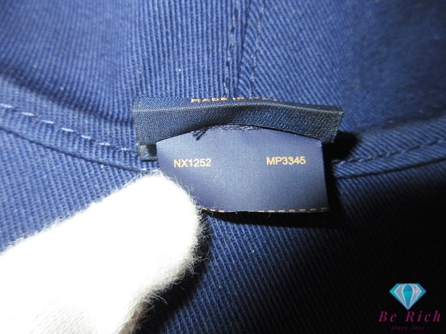 ルイ ヴィトン LOUIS VUITTON ボネ モノグラム バンダナ リバーシブル ハット MP3345 ブルー 青 モノグラム LV ロゴ 帽子 小物  【中古】【送料無料】 bh3028