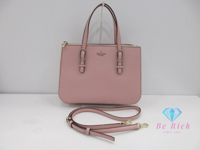 ケイト スペード kate spade 2way ハンドバッグ ピンク レザー ショルダーバッグ ロゴ 肩掛け 鞄 【中古】【送料無料】 bk10001
