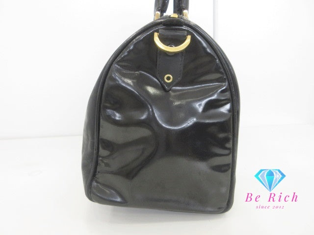 シャネル CHANEL 2way ボストン バッグ パテント レザー ブラック 黒 ココマーク CC ロゴ ハンドバッグ ショルダーバッグ 鞄 【中古】【送料無料】 bk10012