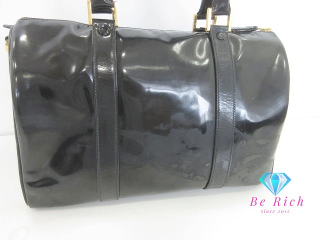 シャネル CHANEL 2way ボストン バッグ パテント レザー ブラック 黒 ココマーク CC ロゴ ハンドバッグ ショルダーバッグ 鞄 【中古】【送料無料】 bk10012