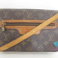 ルイ ヴィトン LOUIS VUITTON ショルダーバッグ モノグラム サンジェルマン 24 M51210 ブラウン 茶 PVC レザー ポシェット 斜め掛け 鞄  【中古】【送料無料】 bk10023