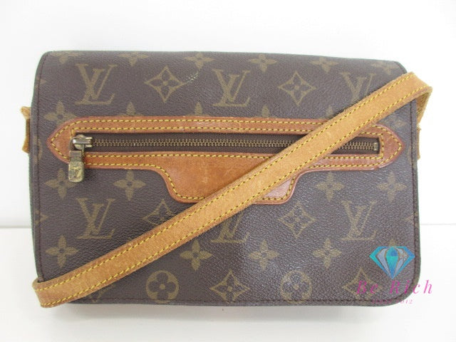 ルイ ヴィトン LOUIS VUITTON ショルダーバッグ モノグラム サンジェルマン 24 M51210 ブラウン 茶 PVC レザー ポシェット 斜め掛け 鞄  【中古】【送料無料】 bk10023