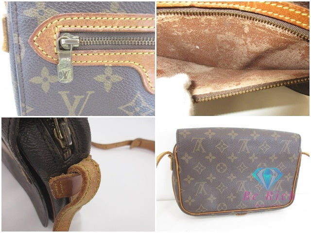 ルイ ヴィトン LOUIS VUITTON ショルダーバッグ モノグラム サンジェルマン 24 M51210 ブラウン 茶 PVC レザー ポシェット 斜め掛け 鞄  【中古】【送料無料】 bk10023