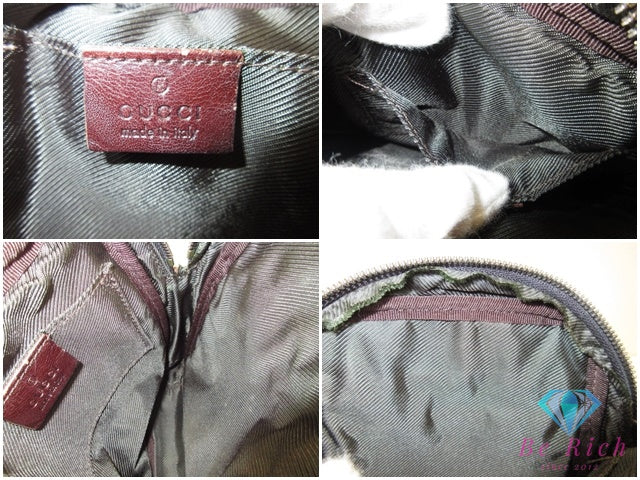 グッチ GUCCI ショルダーバッグ 101680 GG 茶 ブラウン キャンバス レザー ロゴ 肩掛け 斜め掛け クロスボディ 鞄 【中古】【送料無料】bk10025
