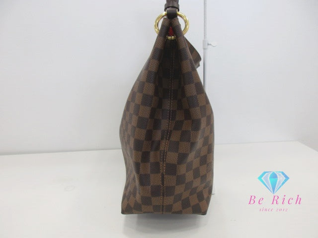 ルイ ヴィトン LOUIS VUITTON ワン ショルダーバッグ ダミエ グレースフル MM N44045 エベヌ ブラウン 茶 LV ロゴ 肩掛け トートバッグ 鞄 【中古】【送料無料】 bk10028