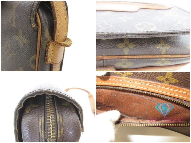 ルイ ヴィトン LOUIS VUITTON ショルダーバッグ モノグラム サンジェルマン 24 M51210 ブラウン 茶 PVC レザー ポシェット 斜め掛け 鞄  【中古】【送料無料】 bk10049