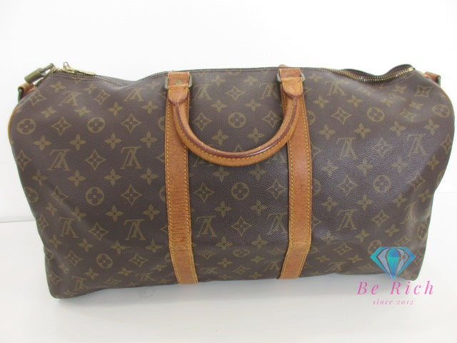 ルイ ヴィトン LOUIS VUITTON 2way ボストンバッグ モノグラム キーポル バンドリエール 50 M41416 ブラウン 茶 PVC レザー LV ロゴ ハンドバッグ ショルダーバッグ 肩掛け 斜め掛け クロスボディ トラベル 旅行 鞄  【中古】【送料無料】 bk10054