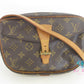 ルイ ヴィトン LOUIS VUITTON ショルダーバッグ モノグラム ジュヌフィーユ M51225 ブラウン 茶 PVC レザー ポシェット 斜め掛け 鞄  【中古】【送料無料】 bk10065