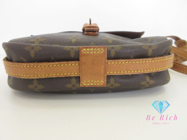 ルイ ヴィトン LOUIS VUITTON ショルダーバッグ モノグラム ジュヌフィーユ M51225 ブラウン 茶 PVC レザー ポシェット 斜め掛け 鞄  【中古】【送料無料】 bk10065