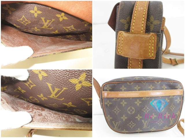 ルイ ヴィトン LOUIS VUITTON ショルダーバッグ モノグラム ジュヌフィーユ M51225 ブラウン 茶 PVC レザー ポシェット 斜め掛け 鞄  【中古】【送料無料】 bk10065