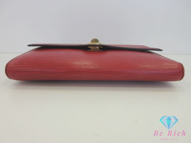 ルイ ヴィトン LOUIS VUITTON エピ ポシェット アルシュ M52577 2way クラッチバッグ ショルダーバッグ 赤 カスティリアンレッド レザー LV ロゴ セカンドバッグ  ハンドバッグ 手持ち 鞄 【中古】【送料無料】bk10066