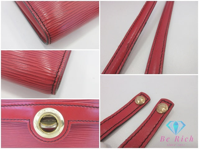 ルイ ヴィトン LOUIS VUITTON エピ ポシェット アルシュ M52577 2way クラッチバッグ ショルダーバッグ 赤 カスティリアンレッド レザー LV ロゴ セカンドバッグ  ハンドバッグ 手持ち 鞄 【中古】【送料無料】bk10066